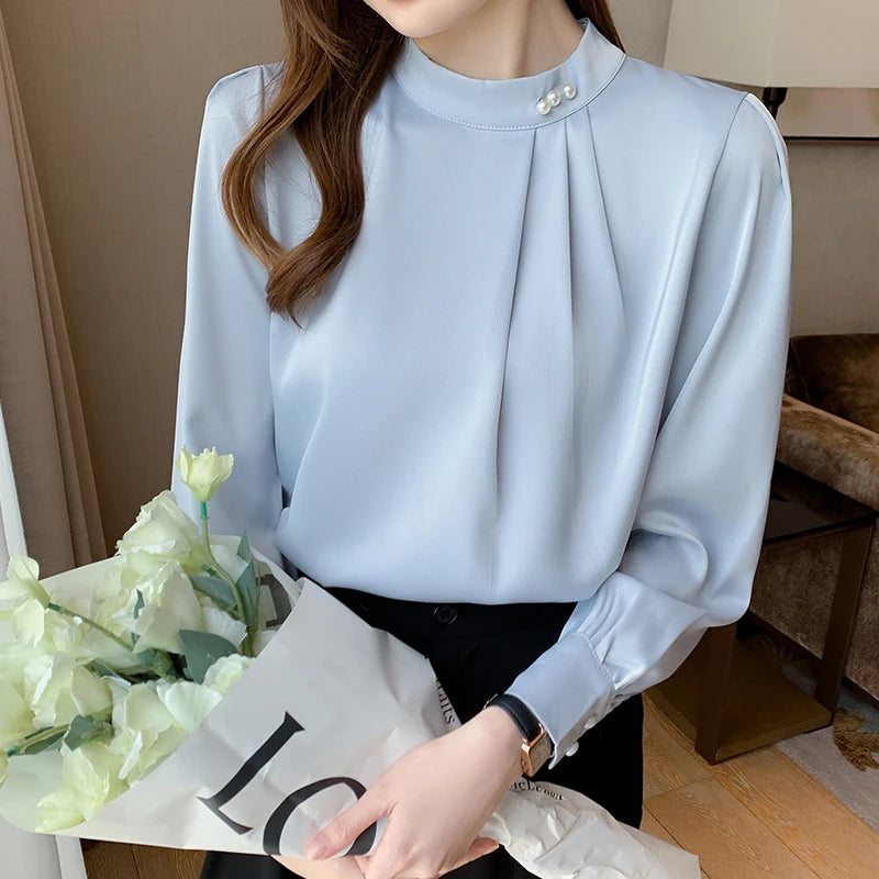 Satin Beaded Blouse